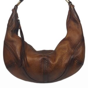 STUNNING! XL COACH ERGO SOHO LEATHER HOBO w/BRAIDED HANDLE